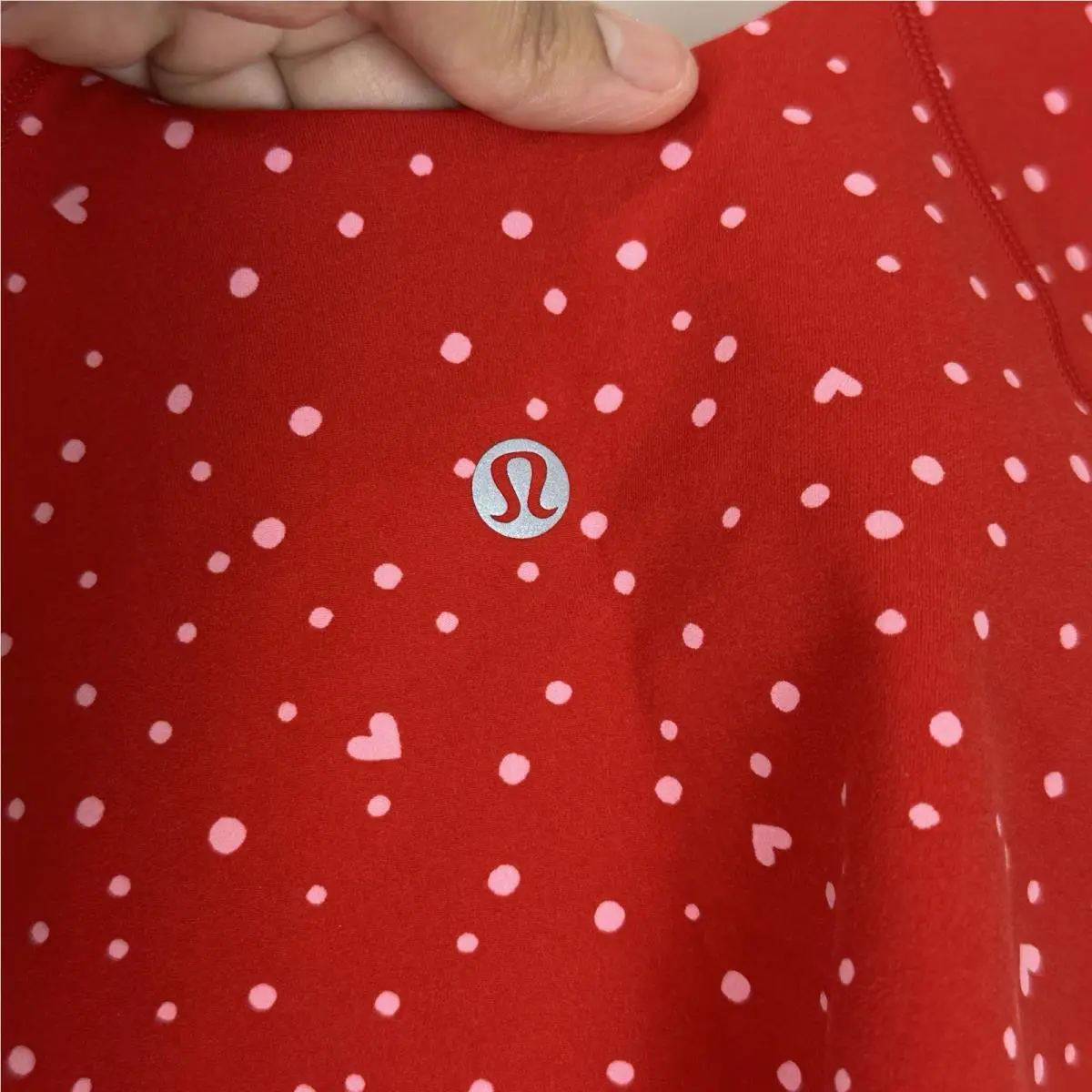 Lululemon clothing - LULULEMON Align - Align - Heart Scatter Dot Oxford red Candy Cloud 7
