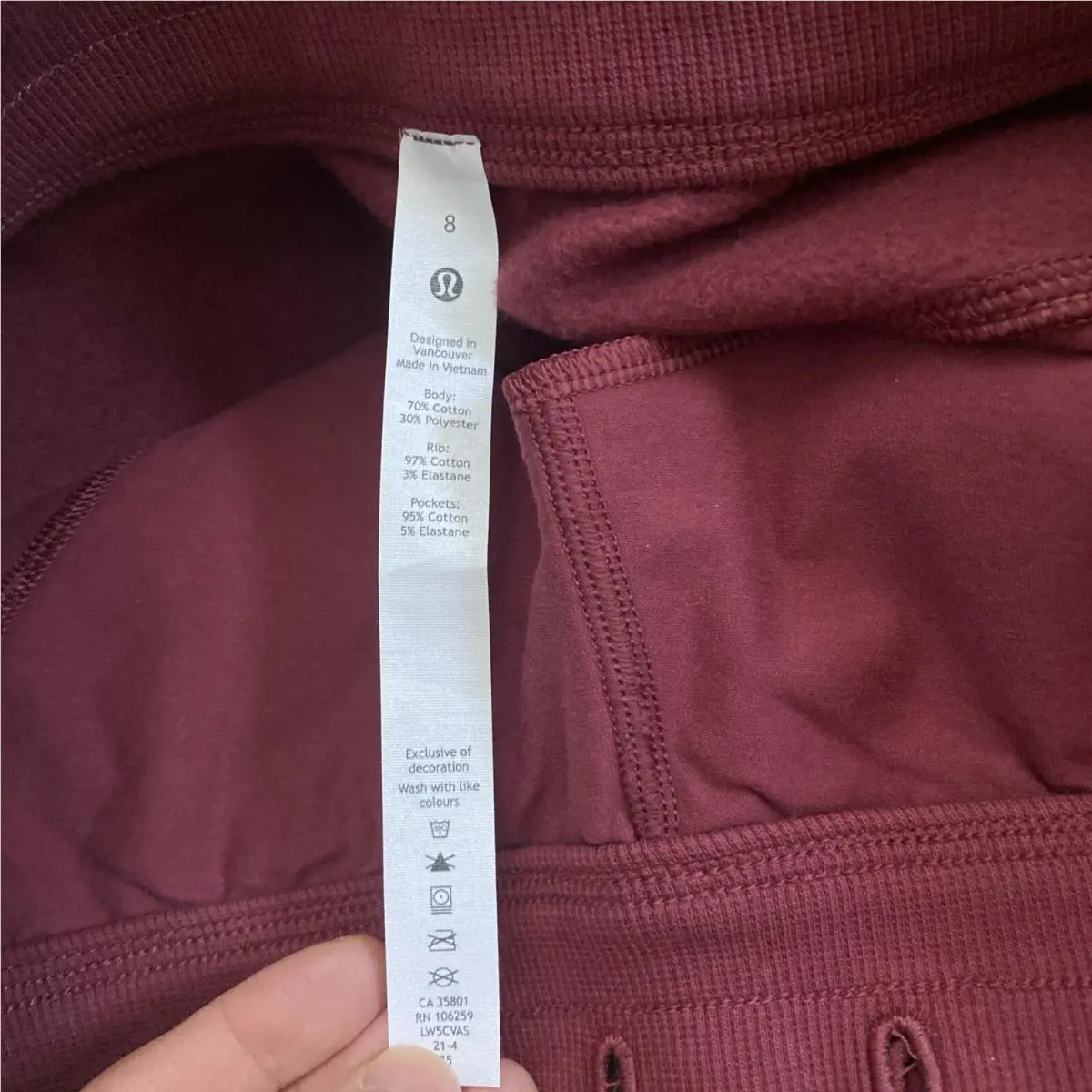 Lululemon clothing - Mulled Wine 3