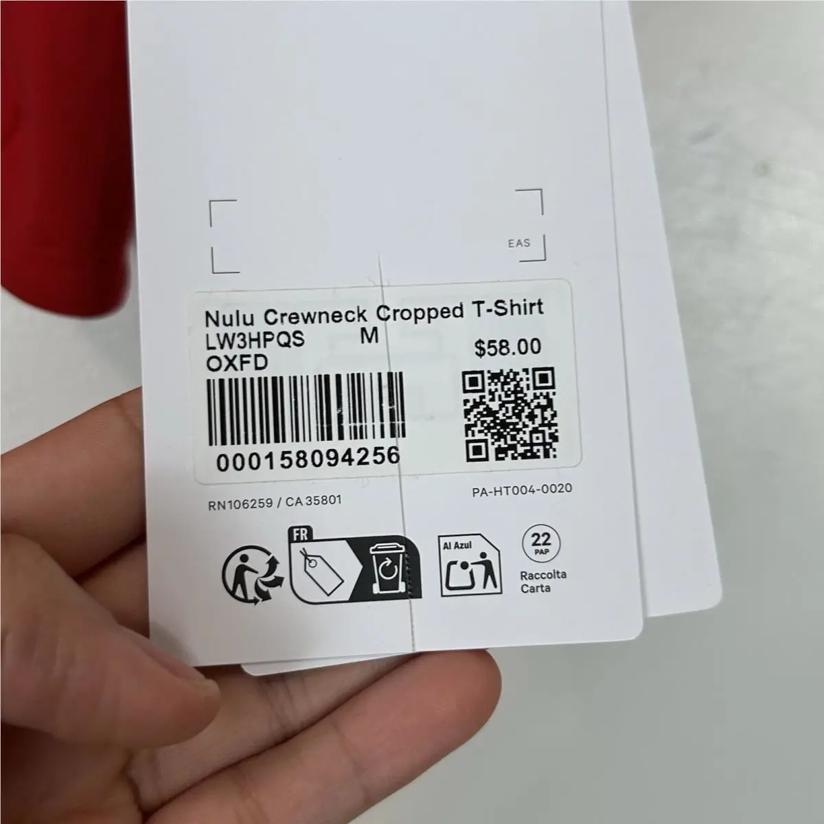 Lululemon clothing - Lululemon Wundermost Nulu - Wundermost Nulu - Red 2