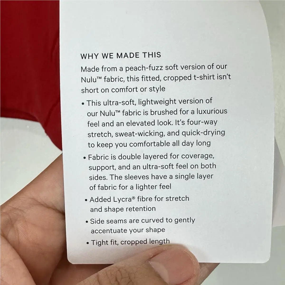 Lululemon clothing - Lululemon Wundermost Nulu - Wundermost Nulu - Red 4