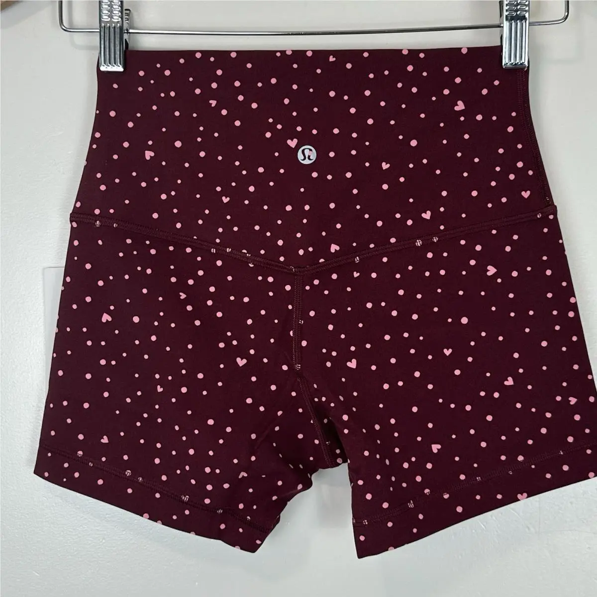 Lululemon clothing - heart scatter dot print Burgundy Pink 4