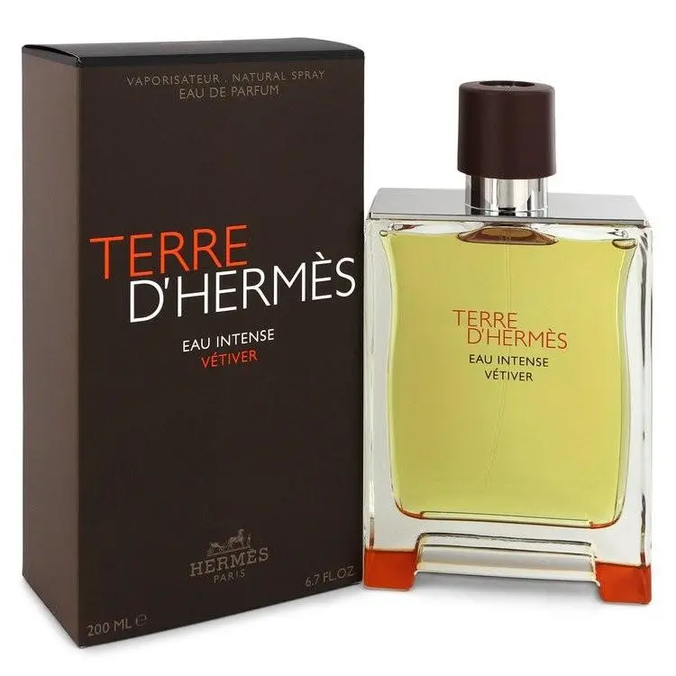 Terre D`hermes Eau Intense Vetiver  Eau De Parfum Spray 6.8 oz For Men by Hermes