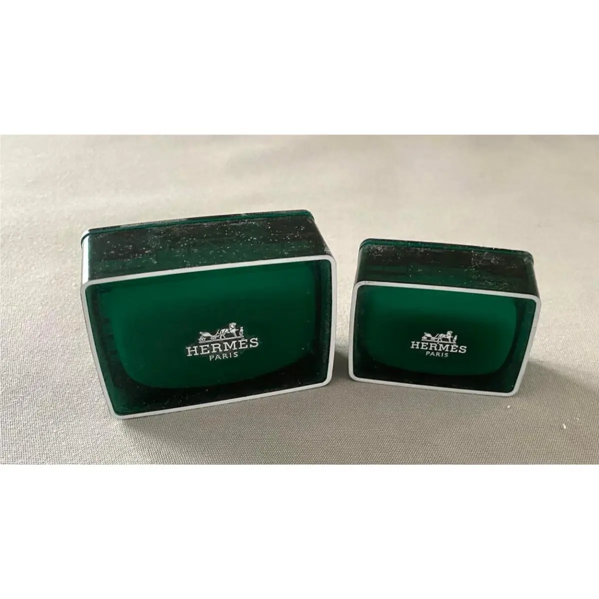 2-Piece Hermès France Eau D’orange Verte Perfumed Soap Set 50 25 Grams