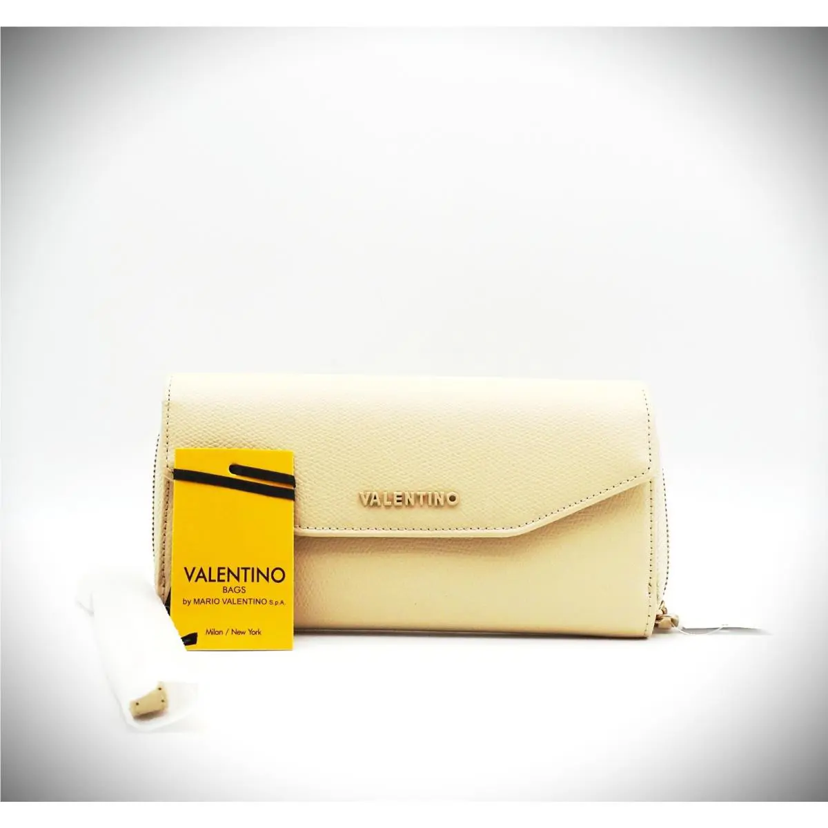 Valentino by Mario Valentino Marcus Textured Leather Wristlet / Wallet