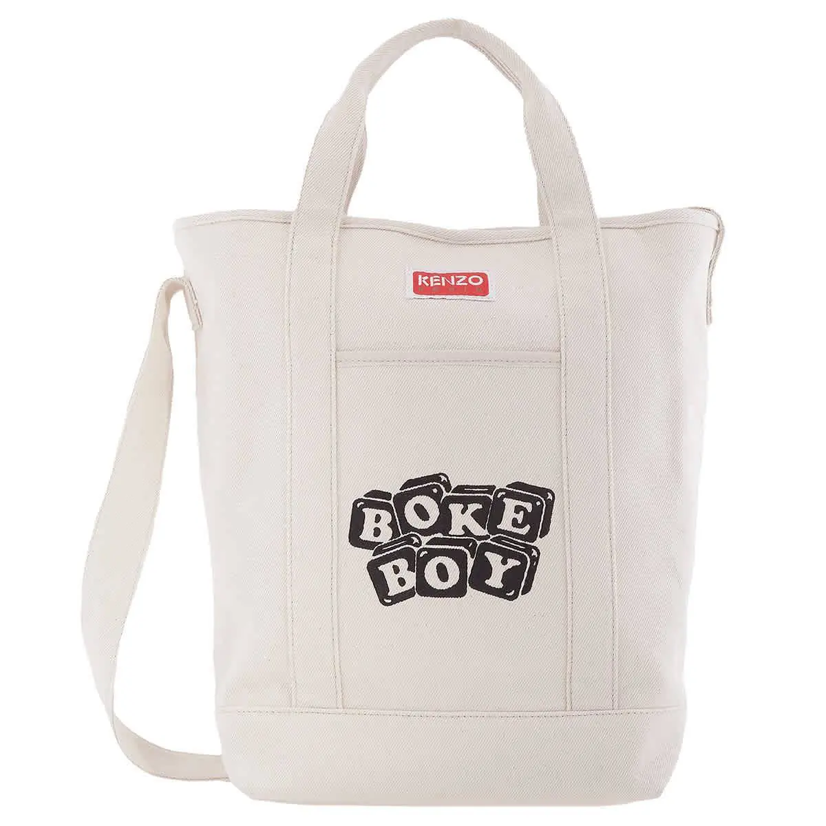 Kenzo Graphic Tote Bag in Ecru FD55SA901F35.03