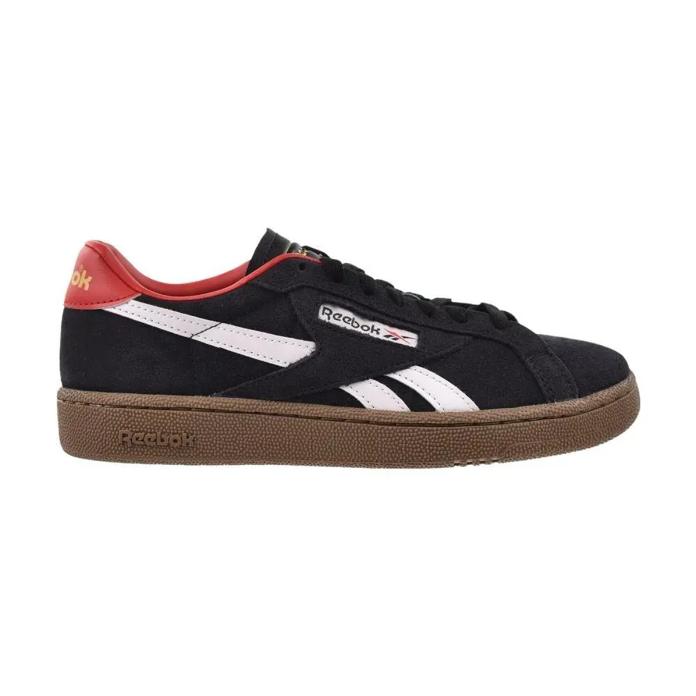 Reebok Club C Grounds UK Men`s Shoes Black/white/gum/red 100256208 - Black/White Gum