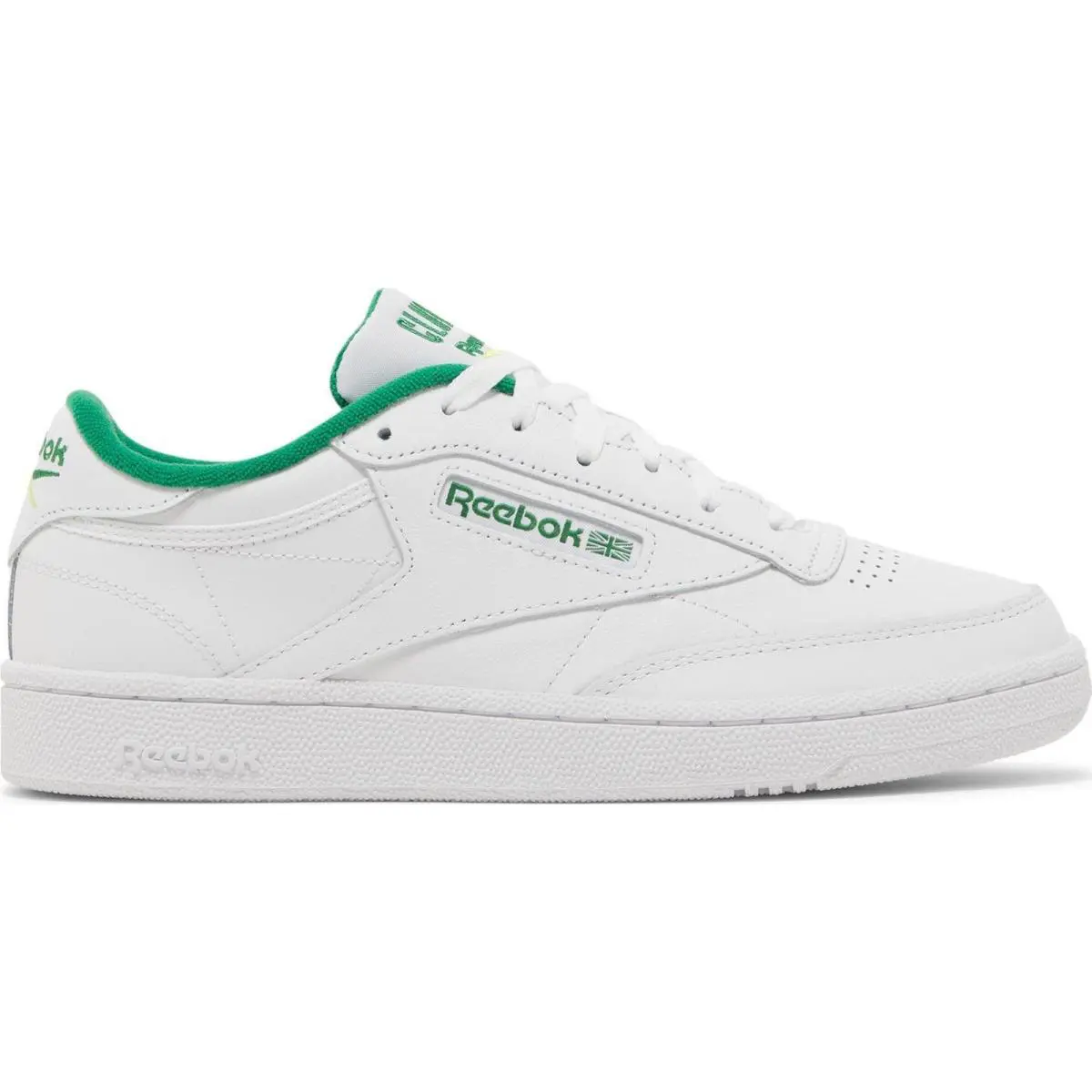 Reebok shoes - White/Glen Green/Solar Acid Yellow 4