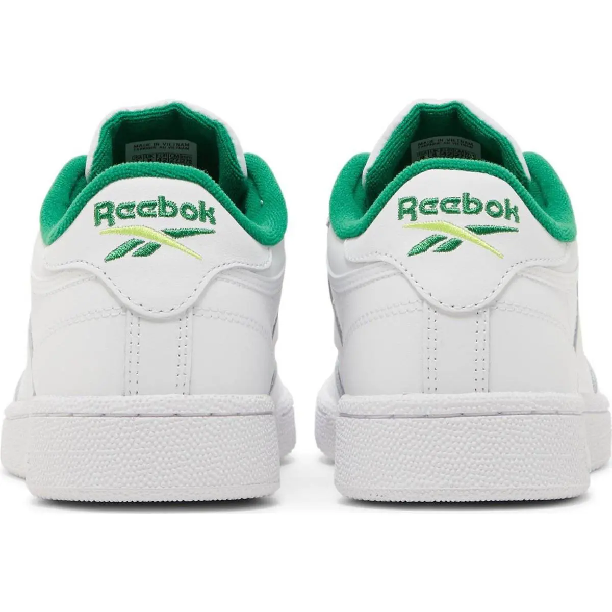 Reebok shoes - White/Glen Green/Solar Acid Yellow 7