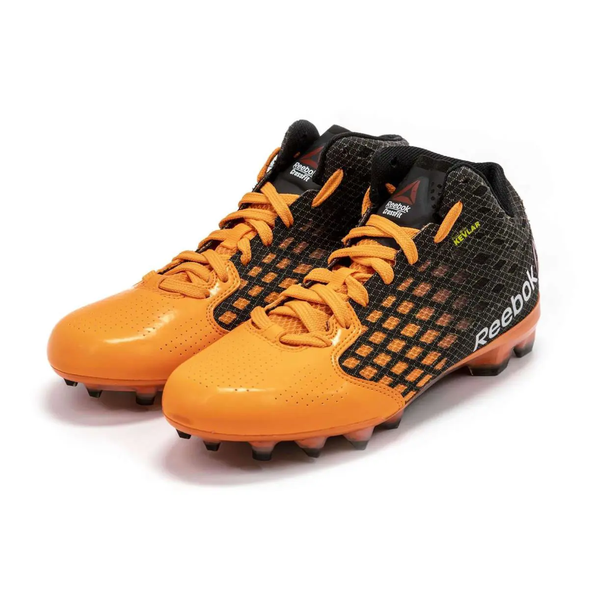 Women’s Reebok Crossfit Stadium Cleats Athletic Shoes Black Orange - Multi Color