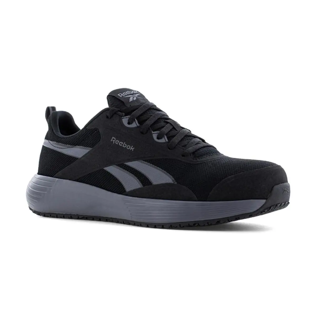 Reebok Women`s Rb512 Black and Gray Lite Plus 4 Work Compos Black - 8.5 Medium - Black, Gray