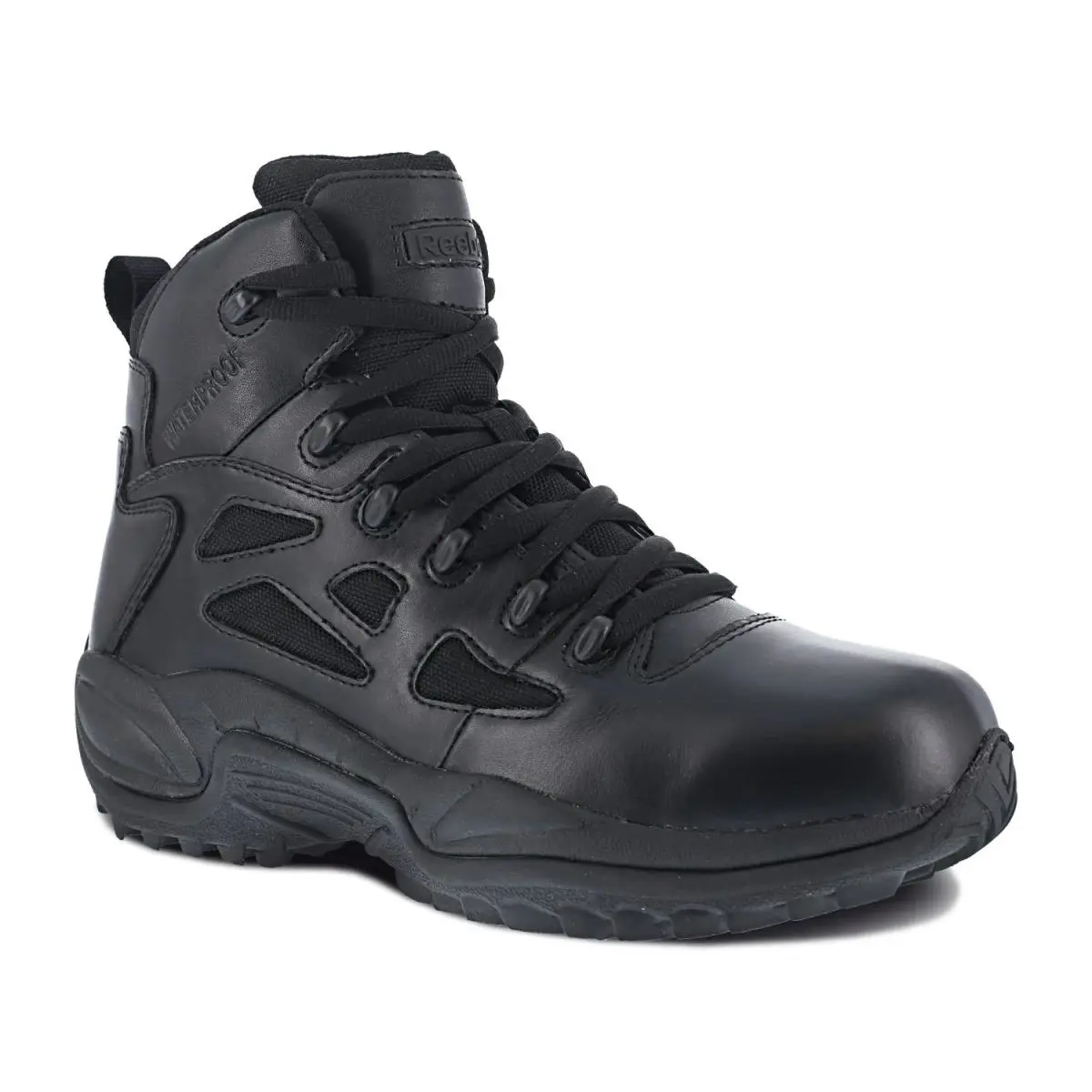 Reebok Duty Men`s Rapid Response Tactical Soft Toe Boot Wat Black - 8.5 Medium