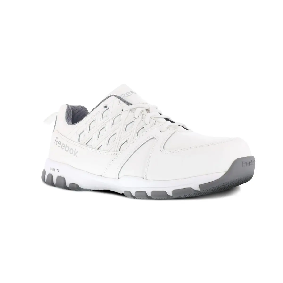Reebok Work Women`s Sublite Steel Toe Comfort Athletic Work White - 8.5 Medium - White