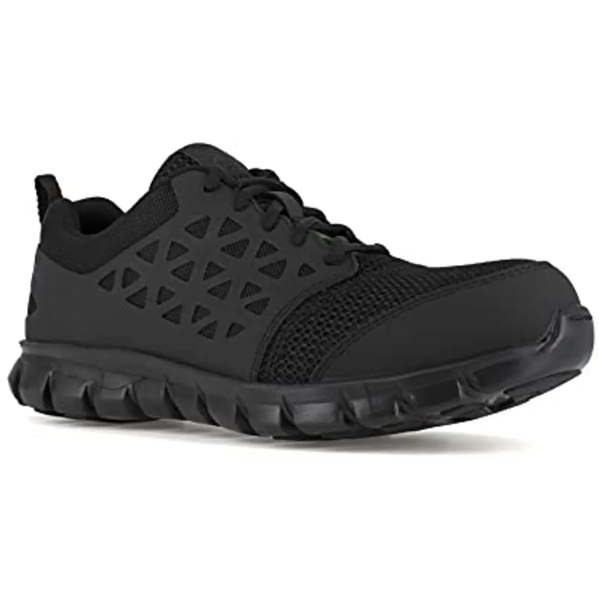 Reebok Sublite Cushion Work Men`s Csa Composite Toe Static-di Black - 8.5 Wide - Black