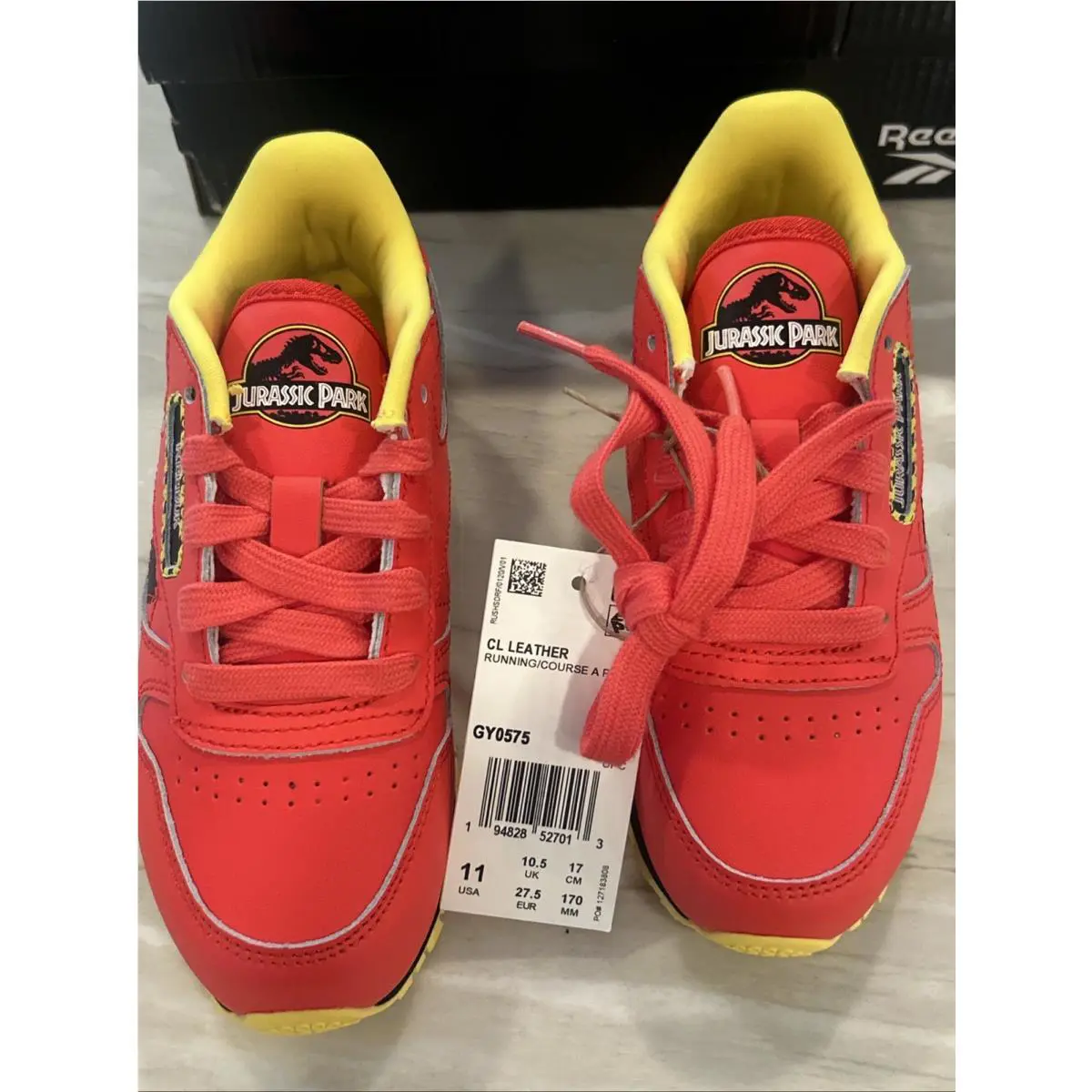 Reebok shoes - Reebok Classic Leather J (Junior/Preschool - Radiant Red/Coal/Blaze Yellow 0