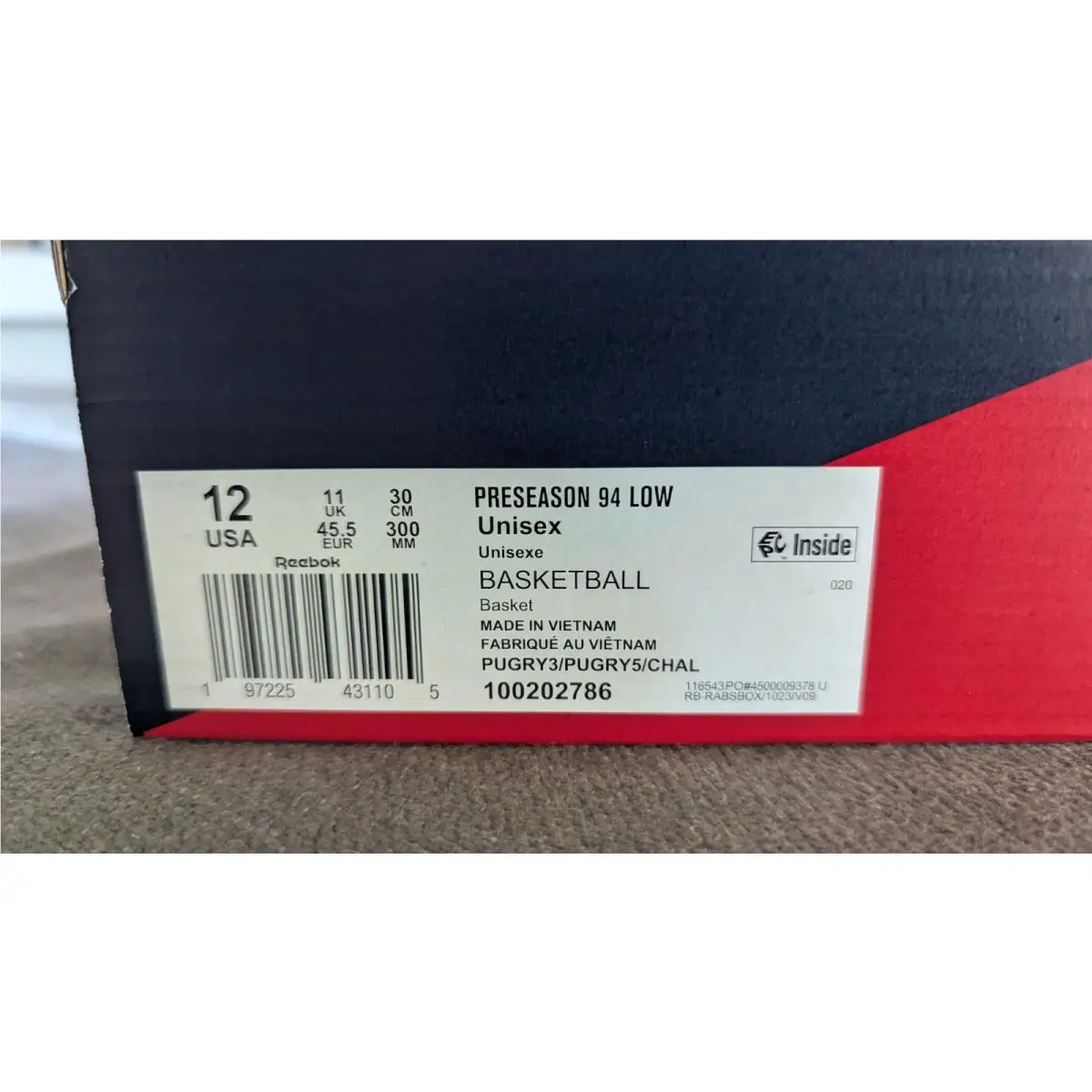 Reebok shoes - Reebok Preseason 94 - Preseason - 100202786 - Gray 2