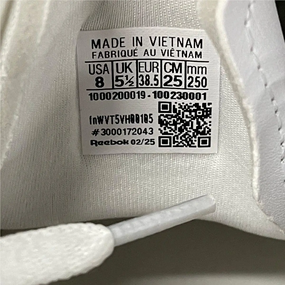 Reebok shoes - VS186912 - vs-186912 - White (UPC: 197323851096) 5