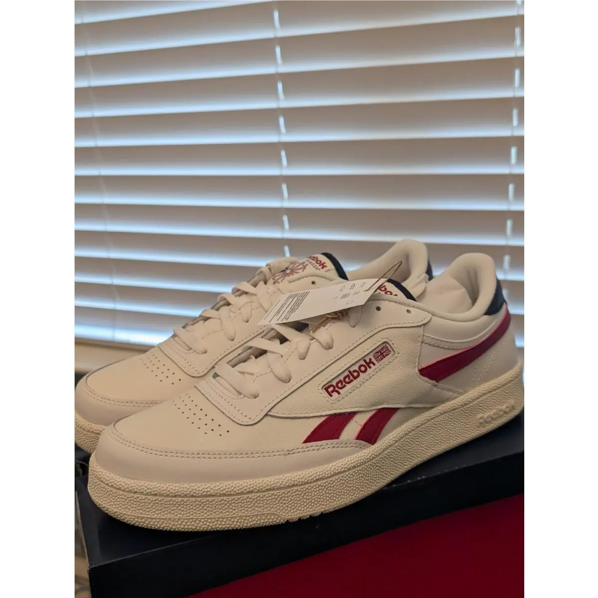 Reebok shoes - Reebok Club C Revenge - Club Revenge - 100075005 - CHALK/FLASRD/BLACK 3