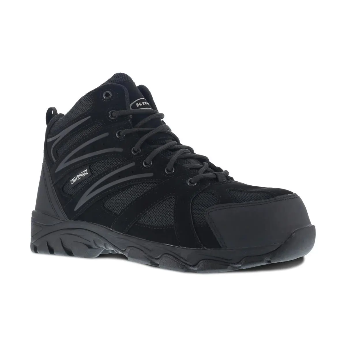 Reebok Knapp Ground Patrol Men`s Comp Toe Hiker Black - 9.5 Wide - Black