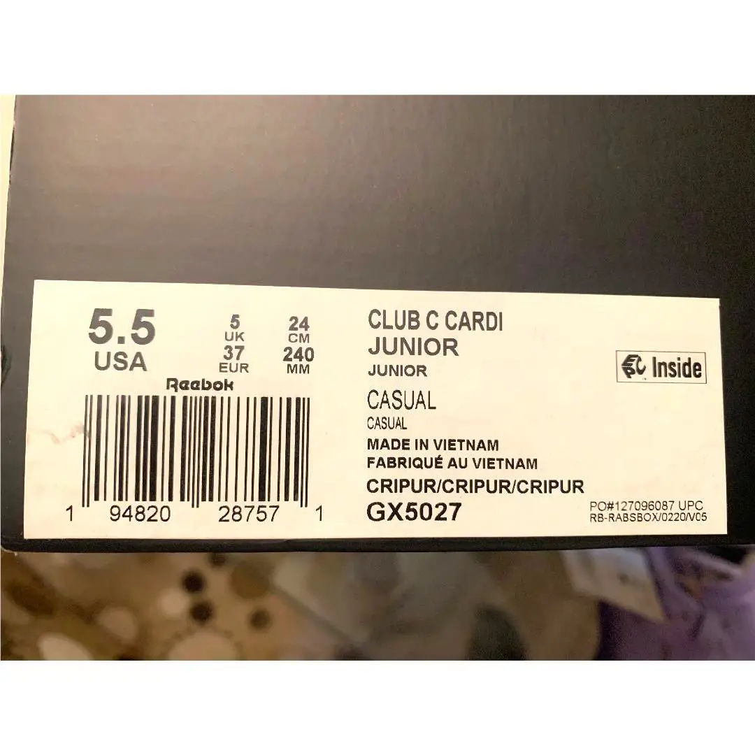Reebok shoes - Reebok CARDI B Club C - GX5027 - Purple (UPC: 194820287571) 5