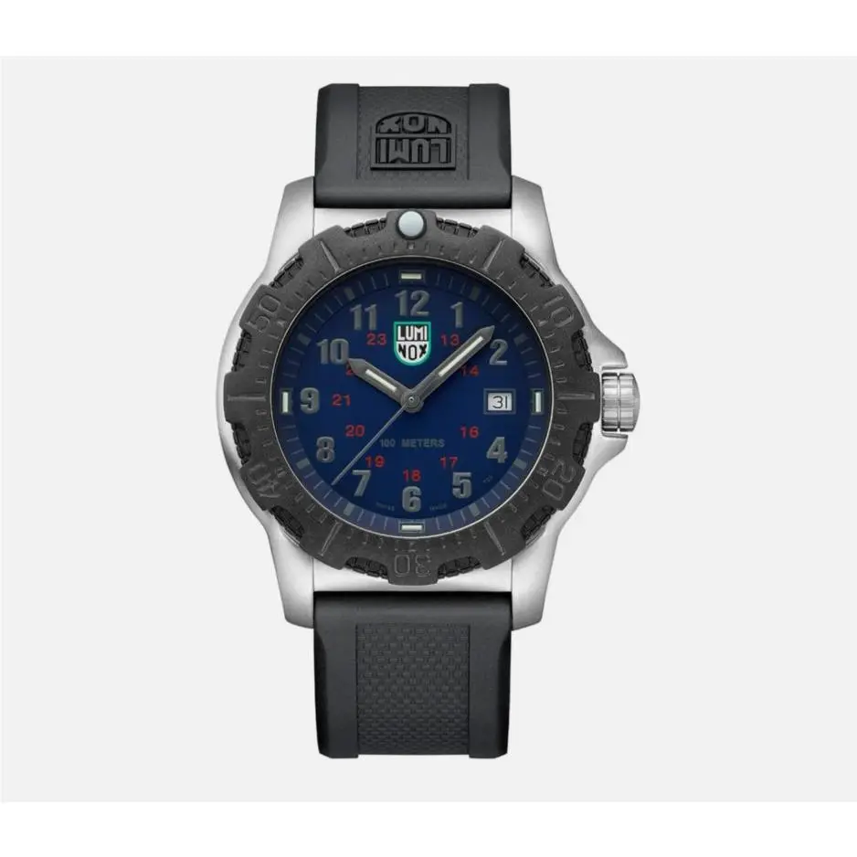 Men`s Manta Ray Steel X2.2133 Blue Dial Polyurethane Watch by Luminox