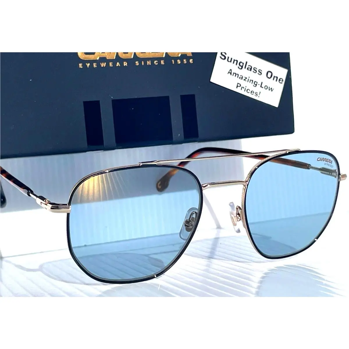 Carrera Gold Tortoise Frame Grey Mirror Lens Sunglass 236/S 0NR2Y