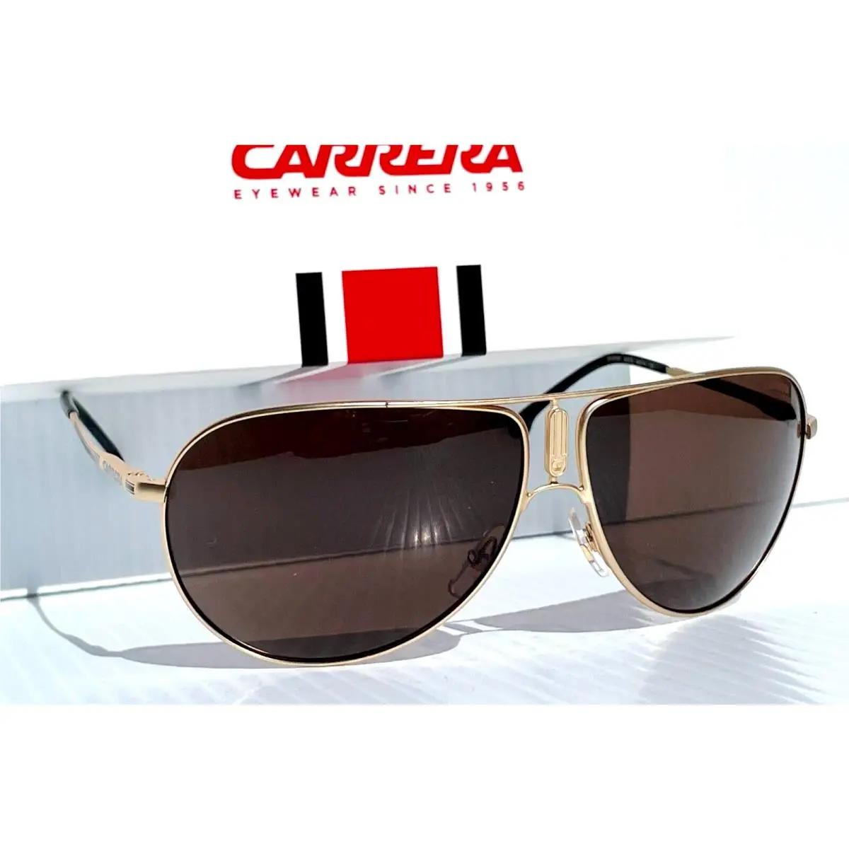 Carrera Gipsy Shiny Gold Frame Bronze Lens Sunglass GIPSY65 AOZ70