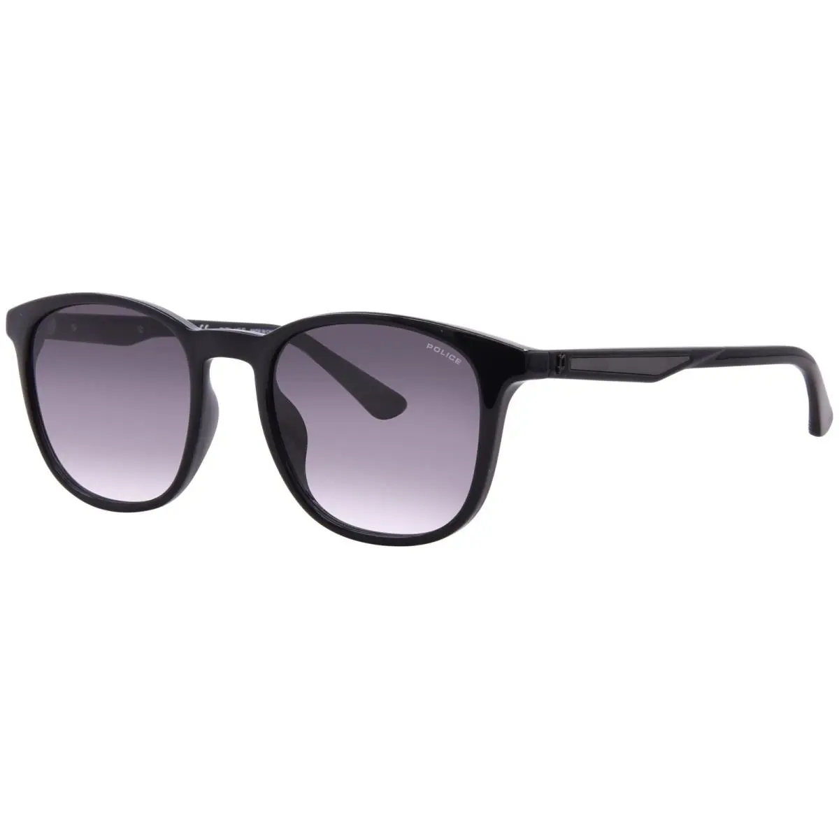 Police SPLF18 0Z42 Sunglasses Men`s Black/smoke Gradient Oval Shape 53mm
