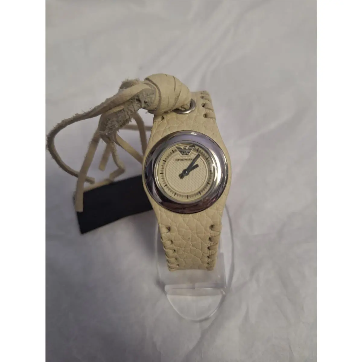 Emporio Armani Women`s AR5595 Silver Stainless-steel Quartz Watch Bone Band