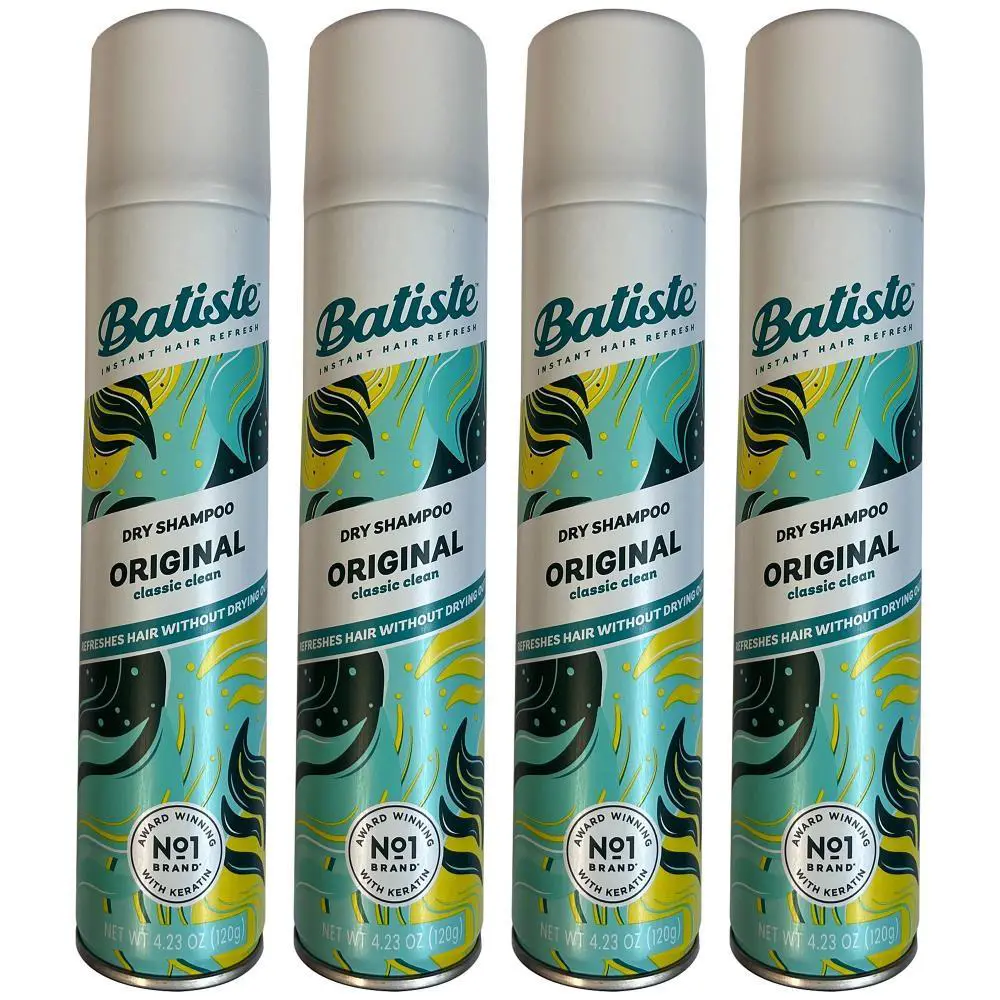 Pack of 4 Batiste Dry Shampoo Clean Classic - 4.23 oz