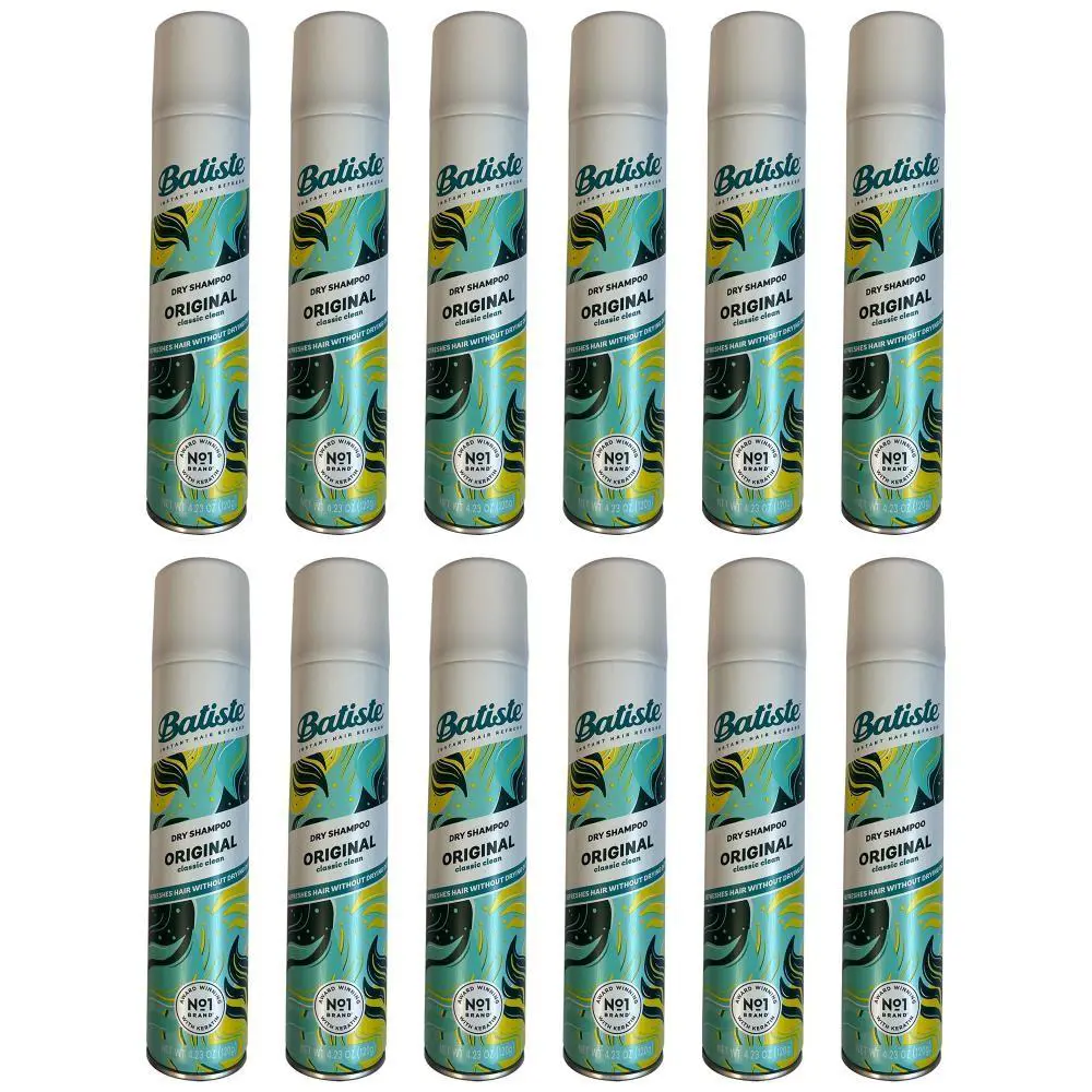 12-Pack Batiste Dry Shampoo Clean Classic - 4.23 oz