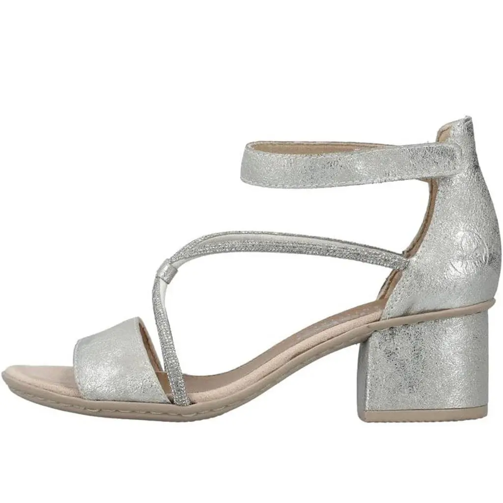 Rieker shoes - Vicky 64654 Heeled Sandals - Vicky Heeled Sandals - Fog 2