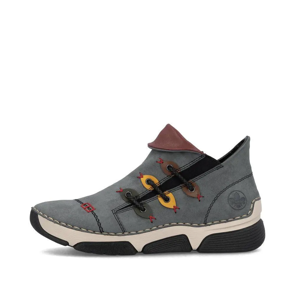 Rieker shoes - 45983 - 45983-64 - jeans forest honig brandy wine 1