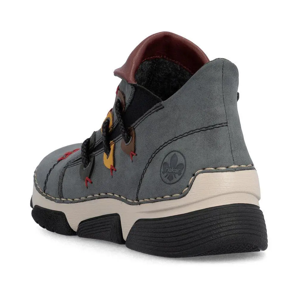 Rieker shoes - 45983 - 45983-64 - jeans forest honig brandy wine 4