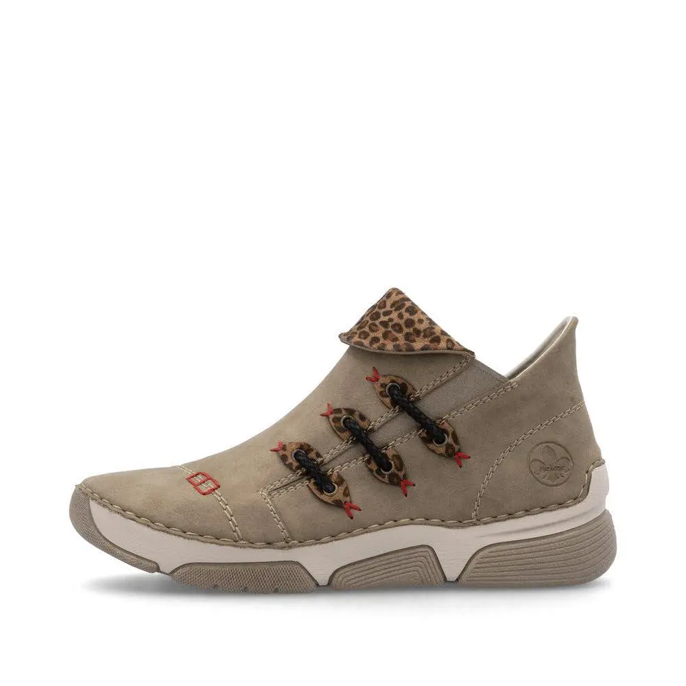 Rieker shoes - 45983 - 45983-64 - jeans forest honig brandy wine 19