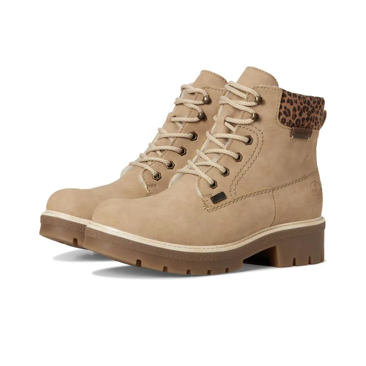 Rieker Women`s Sabrina 18 Ankle Boot Marble/mogano/leo-nuss 7-7. 5 - marble mogano leo nuss