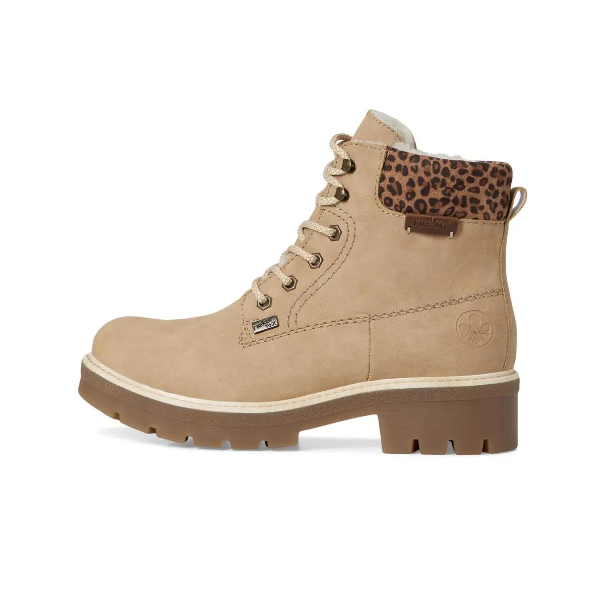 Rieker shoes - y 8118 - Y8118-60 - marble mogano leo nuss 2