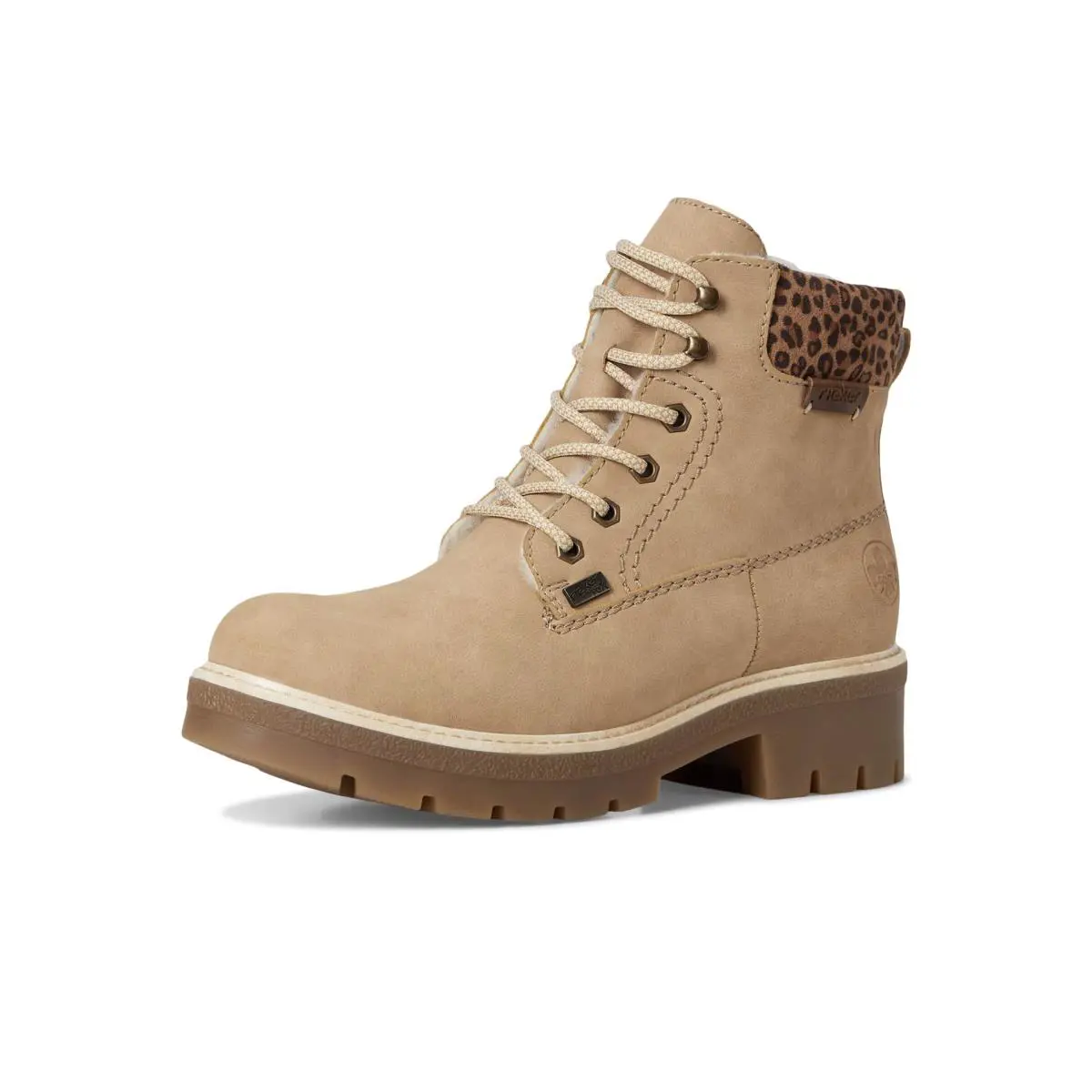 Rieker shoes - y 8118 - Y8118-60 - marble mogano leo nuss 5