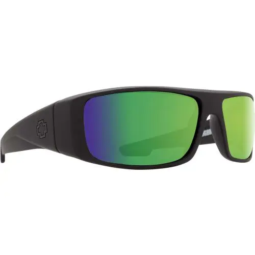 Spy Logan Polarized Sunglasses Unisex Matte Black-Bronze/Green Spectra by SPY Optics