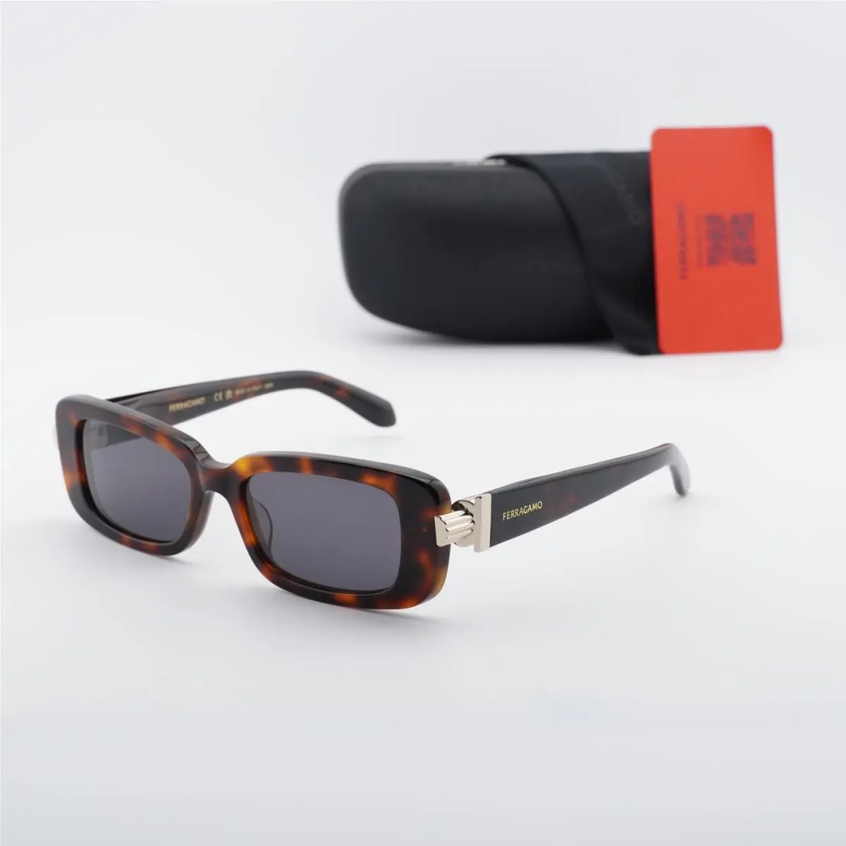 Salvatore Ferragamo SF1105S 240 Sunglasses Tortoise Frame Dark Grey Lenses 52mm
