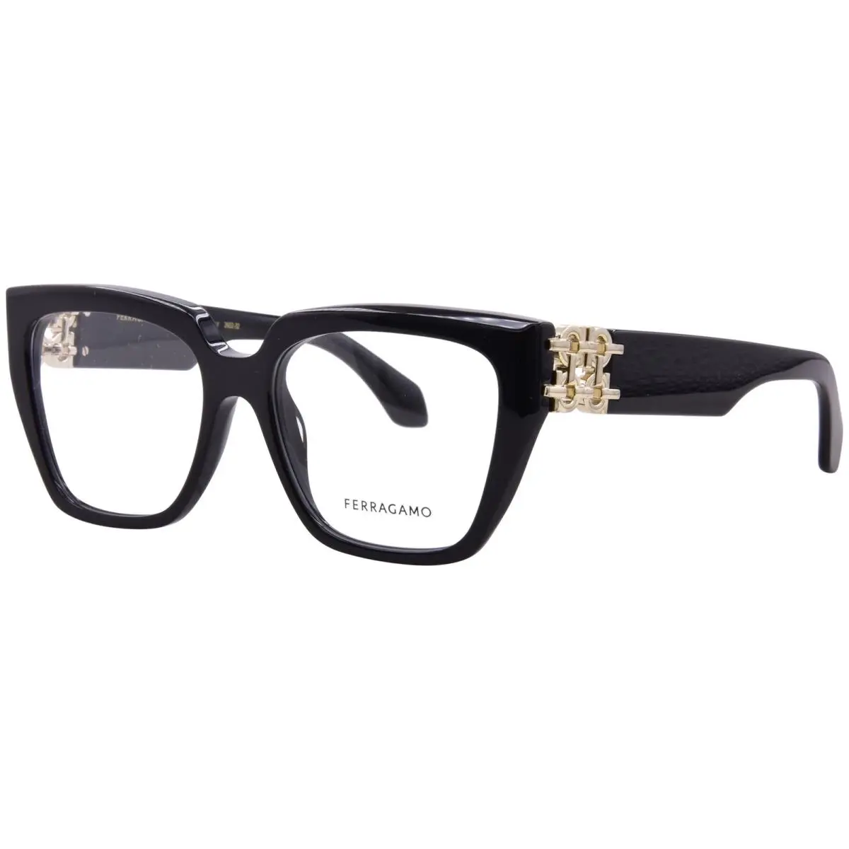 Salvatore Ferragamo SF3041E 001 Eyeglasses Women`s Black Full Rim 53mm