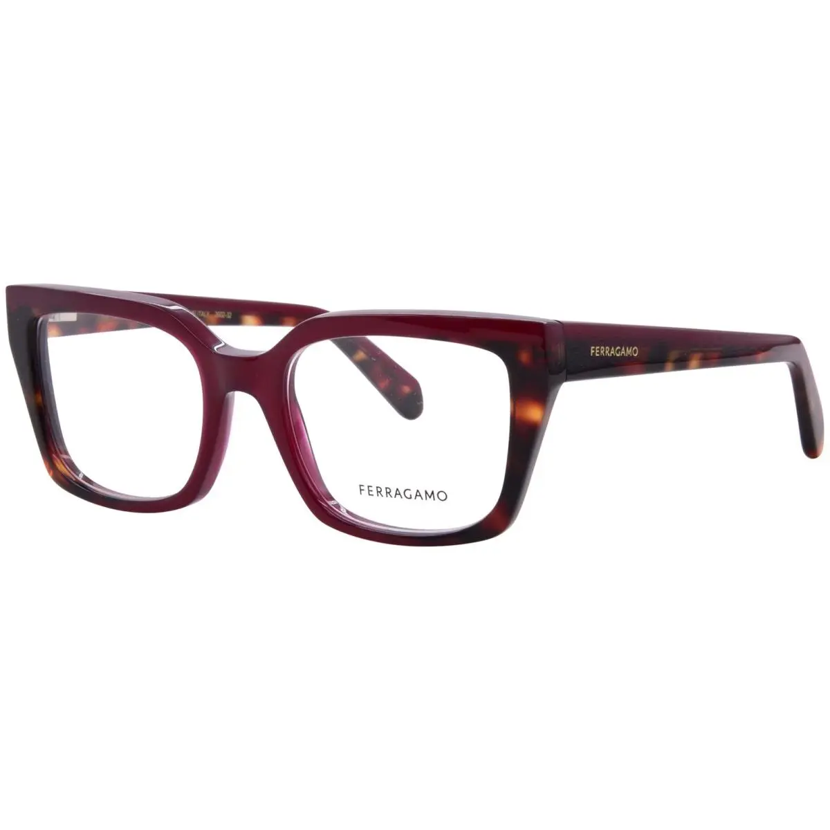 Salvatore Ferragamo SF3010 654 Eyeglasses Women`s Burgundy/red Full Rim 52mm
