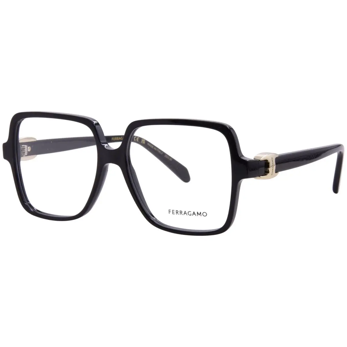 Salvatore Ferragamo SF3058 001 Eyeglasses Women`s Black Full Rim 56mm
