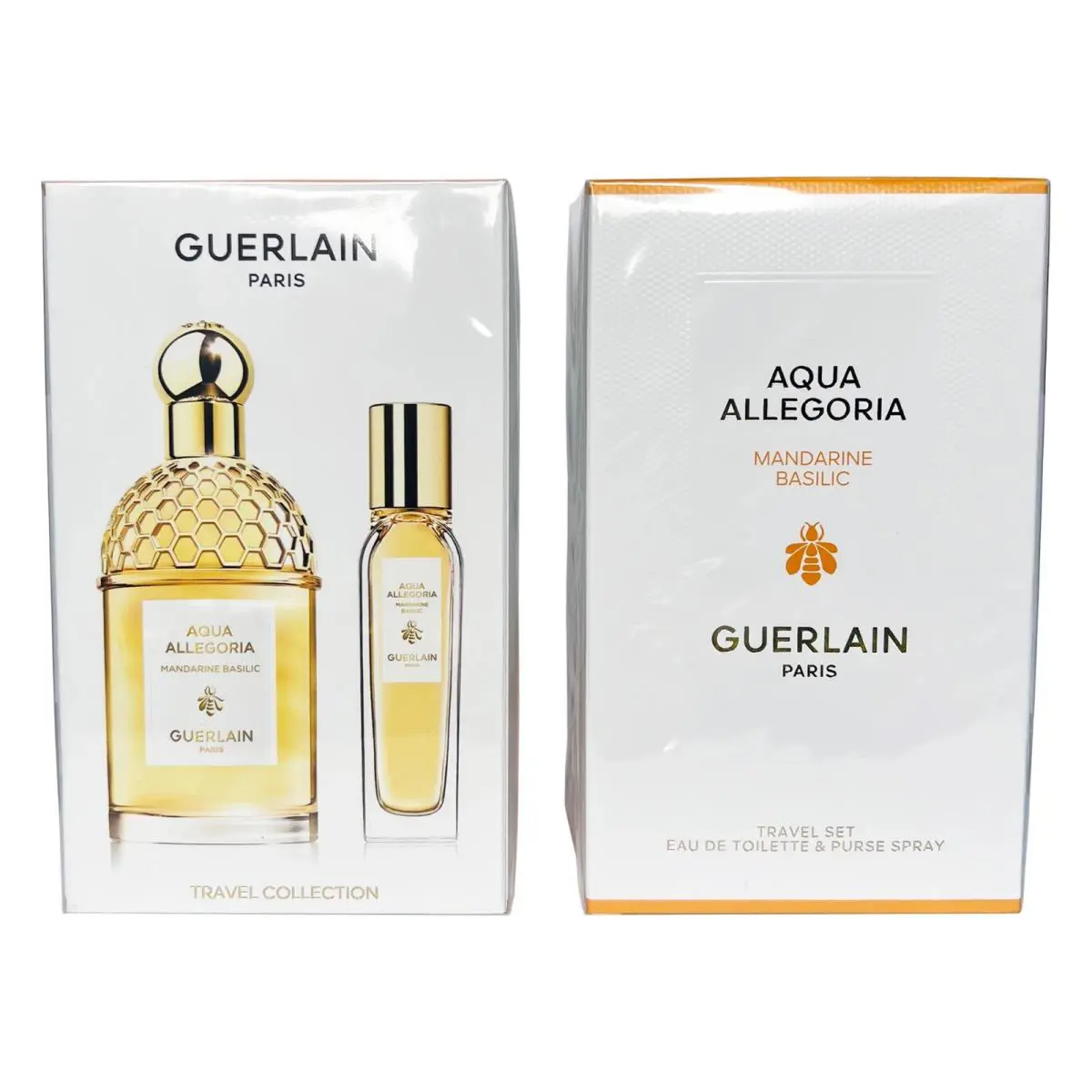 Guerlain Aqua Allegoria Mandarine Basilic 4.2 Edt + Purse Set Women Perfume Guerla