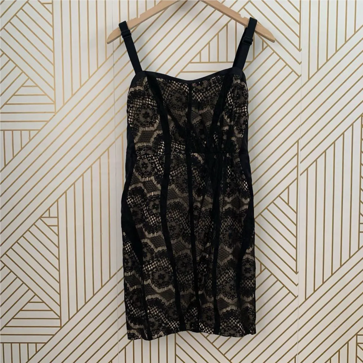 Rag Bone Hadleigh Corset Silk Lace Bodycon Structured Mini Dress Size 4