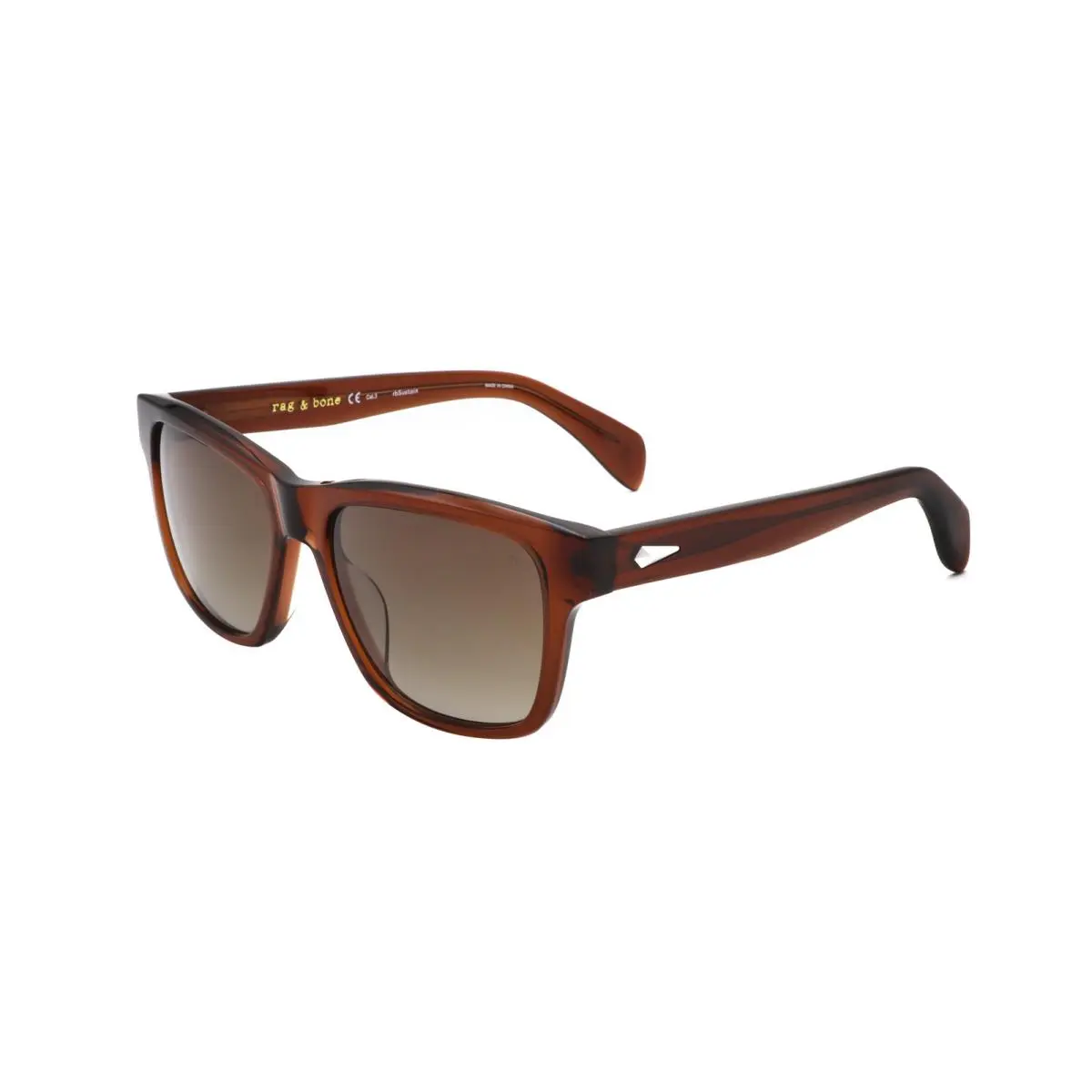Rag Bone Men`s 54 mm Crystal Brown Sunglasses RNB5041-S-FL4-54