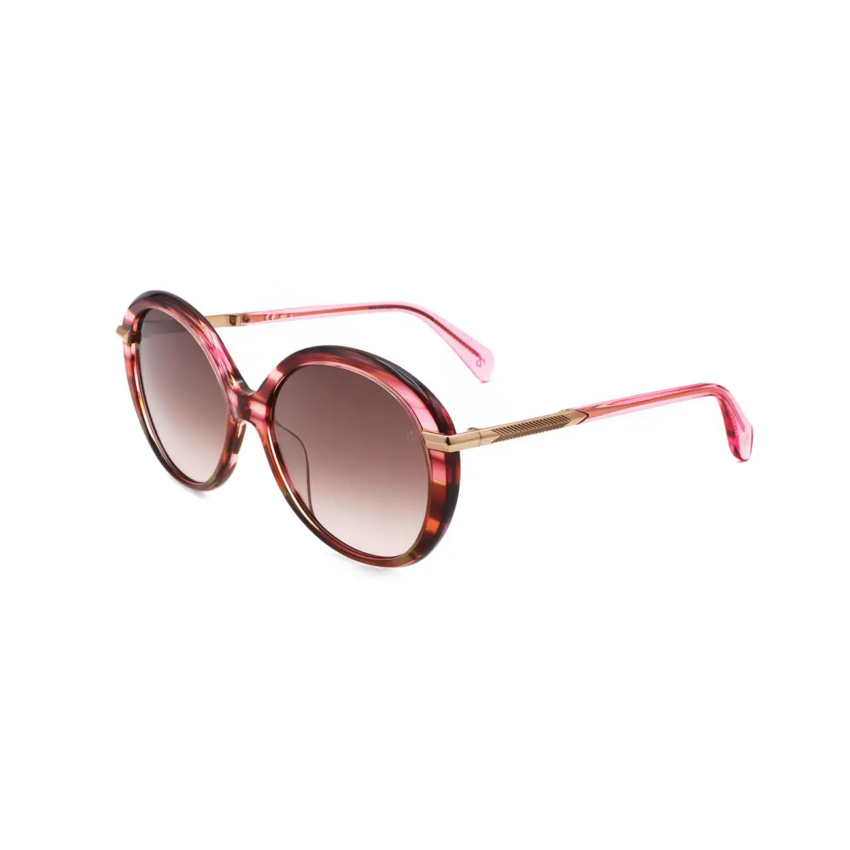 Rag Bone Women`s 56mm Pink Horn Sunglasses RNB1075-S-1ZX-56