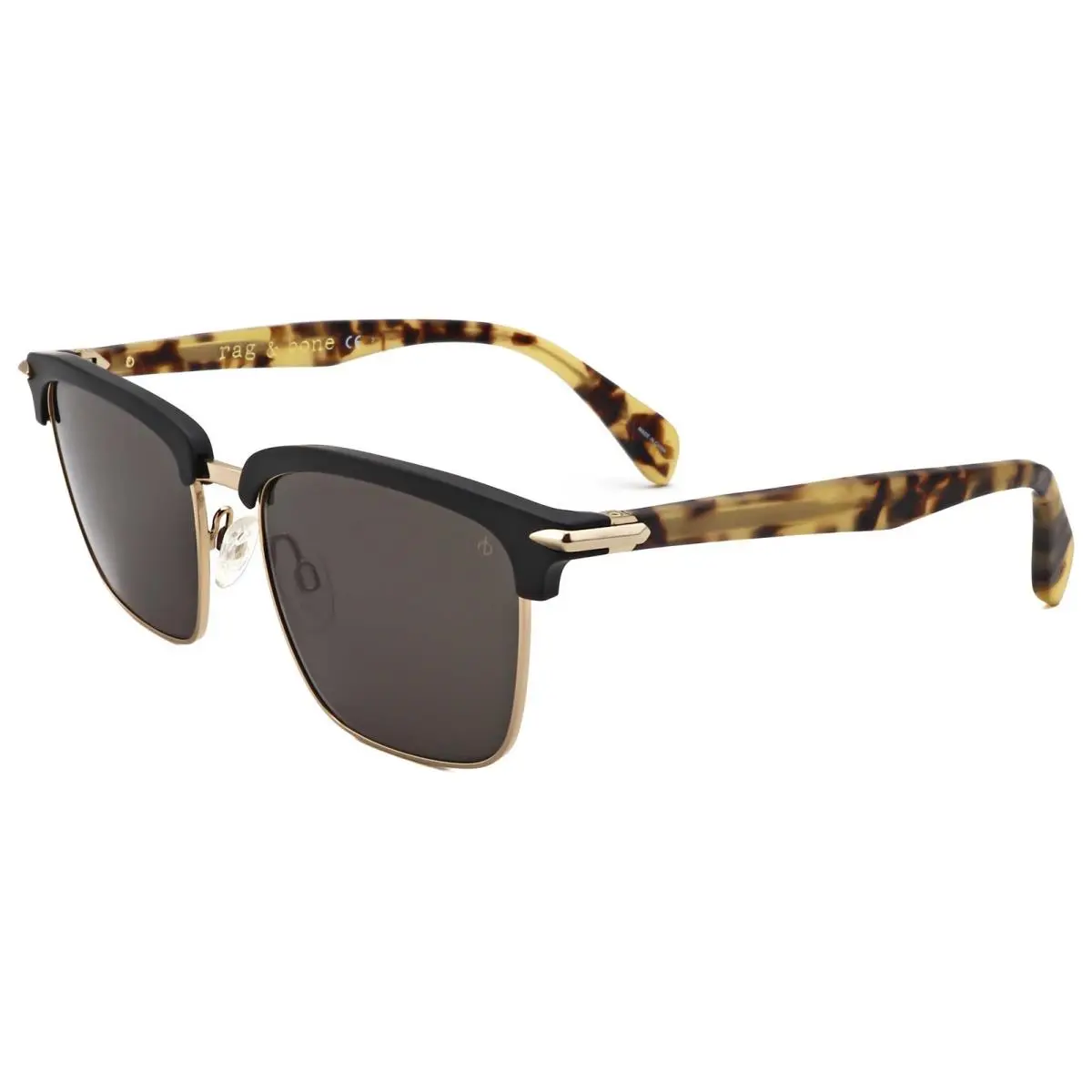 Rag Bone Men`s 54 mm Matte Black Sunglasses RNB5034-G-S-003-54
