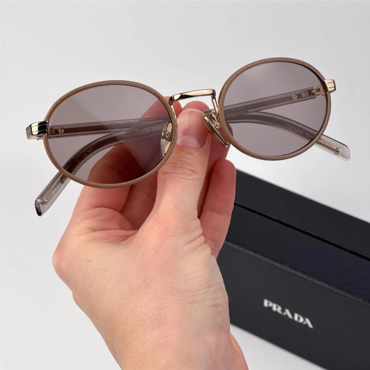 Men Sunglasses Pecan Purple Brown Oval PRB56S 24E20I by Prada