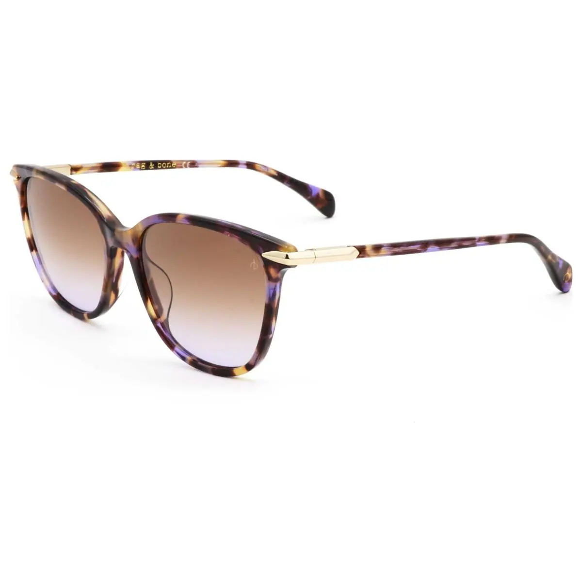 Rag Bone Women`s 55 mm Violet Havana Sunglasses RNB1035-S-DEX-55
