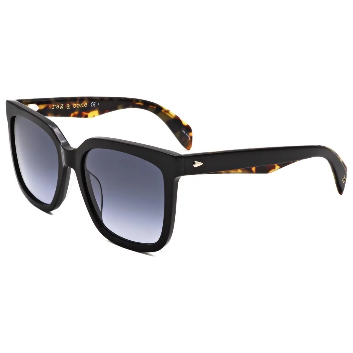 Rag Bone Women`s 56 mm Black Havana Sunglasses RNB1018-S-WR7-56